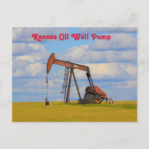 Kansas Oil Well Pump Post Kaart