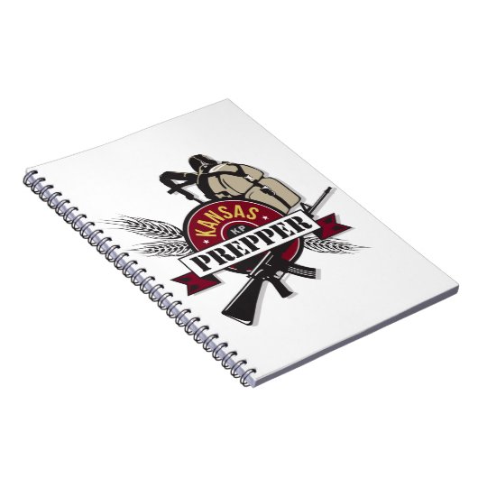 Kansas Prepper Logo Design Notitieboek (Rechterzijde)