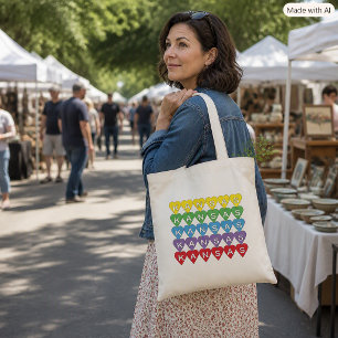 Kansas Pride Kleurrijk Staats trots Hart Ontwerp Tote Bag