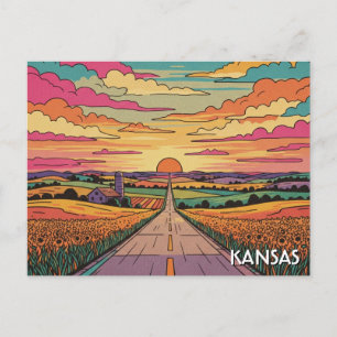 Kansas Reizen Briefkaart