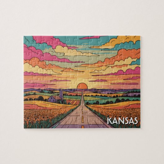 Kansas Reizen Legpuzzel (Horizontaal)