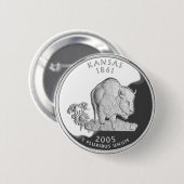Kansas Ronde Button 5,7 Cm (Voorkant /achterkant)