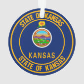Kansas Round Emblem Ornament (achterkant)