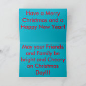 Kansas Snowy Creek Christmas Kaart (Binnen)