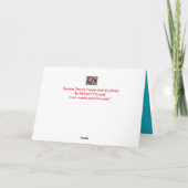 Kansas Snowy Fence lijn Kerst Kaart (Achterkant)