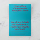 Kansas Snowy Fence lijn Kerst Kaart (Binnen)