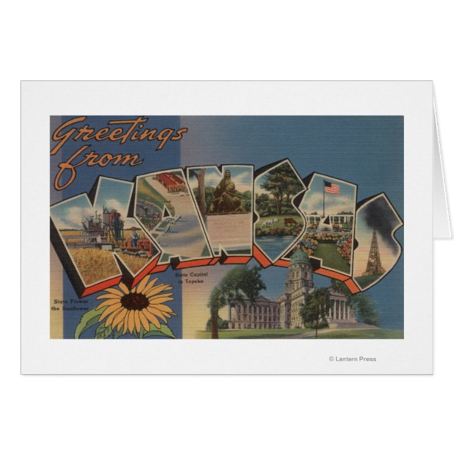 Kansas (Staatskapitaal/Bloem) (Voorkant Horizontaal)