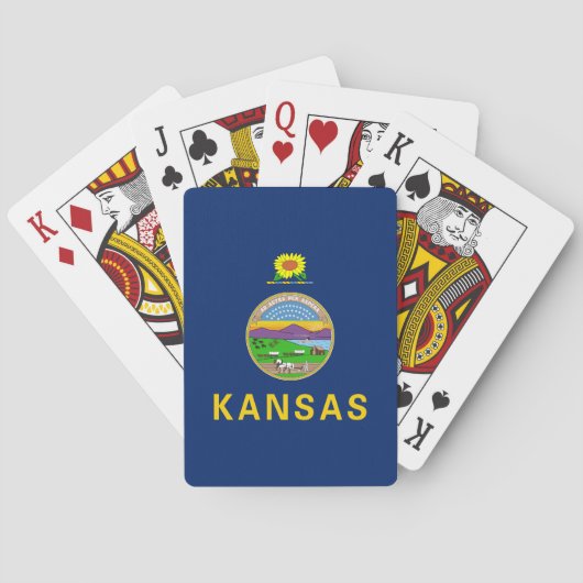 Kansas Staatsvlag Pokerkaarten (Achterkant)