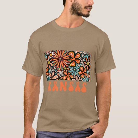 Kansas State Design Artist Designed Illustration F T-shirt (Voorkant)