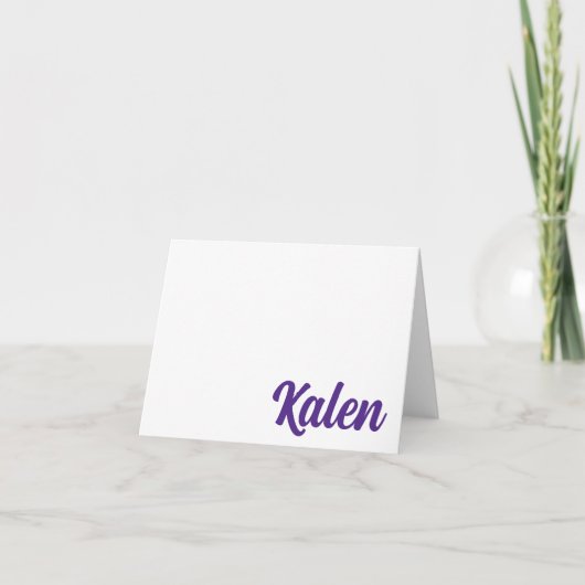 Kansas State EMAW ! Cartes de notes pliées personn (Devant)