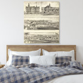 Kansas State Normal School Canvas Afdruk (Insitu (Slaapkamer))