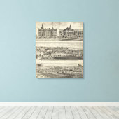 Kansas State Normal School Canvas Afdruk (Insitu (Houten vloer))