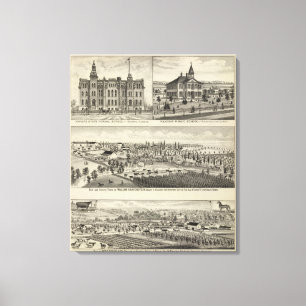 Kansas State Normal School Canvas Afdruk