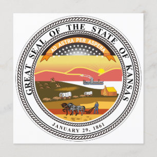Kansas State Seal Kaart