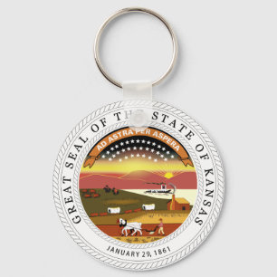Kansas State Seal Sleutelhanger
