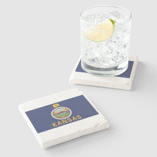 Kansas Stenen Onderzetter (Zijkant)
