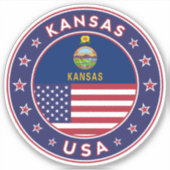Kansas Sticker (Voorkant)