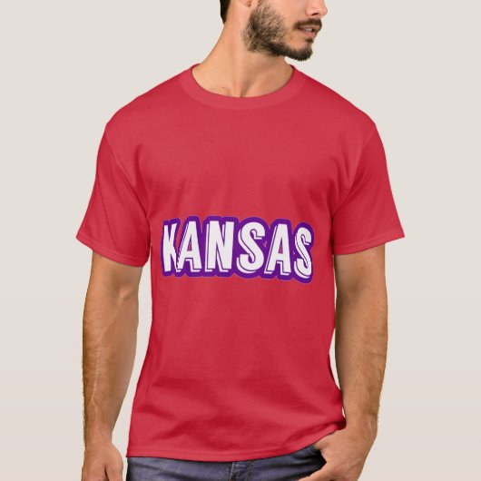 Kansas Sticker Oversized T-shirt (Voorkant)