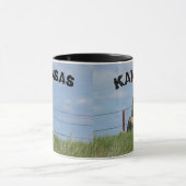 Kansas Stone Post-omheining met Sky Coffee Mok/Cup Mok (Midden)