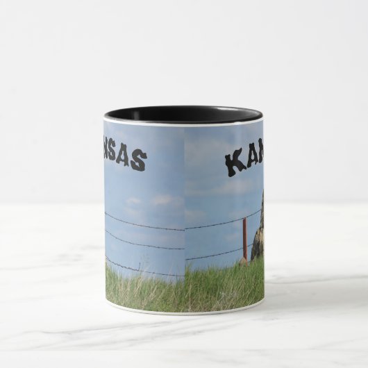 Kansas Stone Post-omheining met Sky Coffee Mok/Cup Mok (Midden)