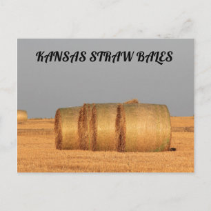 Kansas Straw Bales POST KAART