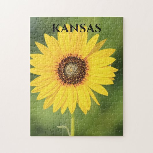 Kansas Sunflower closeup Legpuzzel (Verticaal)