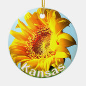 Kansas Sunflower Keramisch Ornament (Voorkant)