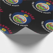 KANSAS SUNFLOWER STATE FLAG CADEAUPAPIER (Hoek)