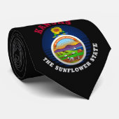 KANSAS SUNFLOWER STATE FLAG STROPDAS (Opgerold)