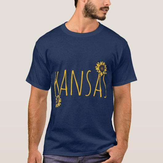Kansas Sunflowers 1 T-shirt (Voorkant)