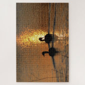 Kansas Sunset Goose silhouette Jigsaw Puzzle (Vertical)