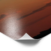 Kansas Sunset met Clouds Foto Uitbreiding Foto Afdruk (Hoek)