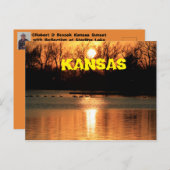 Kansas Sunset with Reflection POST KAART (Voorkant / Achterkant)