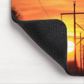 Kansas Sunset with Tree Silhouette Muismat (Hoek)