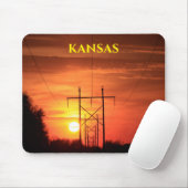 Kansas Sunset with Tree Silhouette Muismat (Met muis)