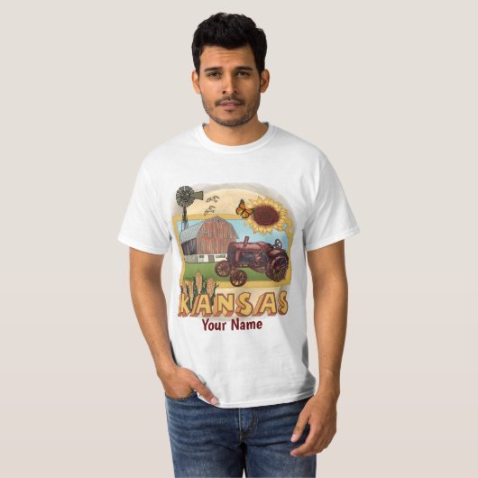 Kansas t-shirt (Voorkant volledig)