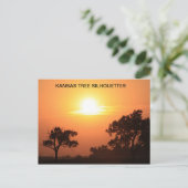 KANSAS TREE SILHOUETTES BRIEFKAART (Staand voorkant)