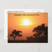 KANSAS TREE SILHOUETTES BRIEFKAART (Voorkant / Achterkant)
