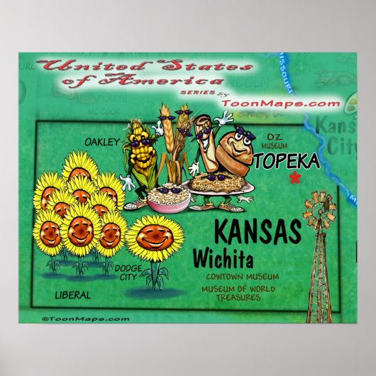 Kansas USA Poster (Voorkant)