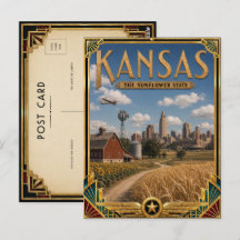 Kansas Vintage Art Deco Gouden Tijdperk