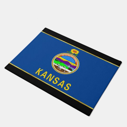 Kansas vlag deurmat (Schuin)
