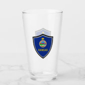 Kansas vlag glas (Voorkant)