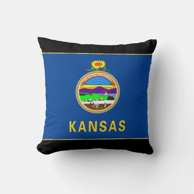 Kansas vlag kussen (Voorkant)
