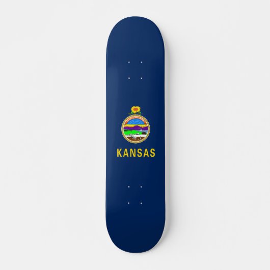 Kansas vlag skateboard (Voorkant)