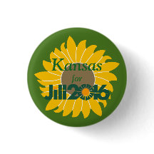 Kansas voor Jill Stein Button