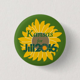 Kansas voor Jill Stein Button