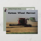 Kansas Wheat Harvest Post Card Briefkaart (Voorkant / Achterkant)