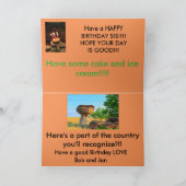 Kansas Windmill Sunset Birthday KAART (Binnen)