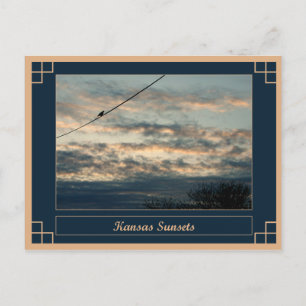 Kansas Zonsondergangen Briefkaart