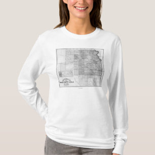 KansasPanoramic MapKansas T-shirt
